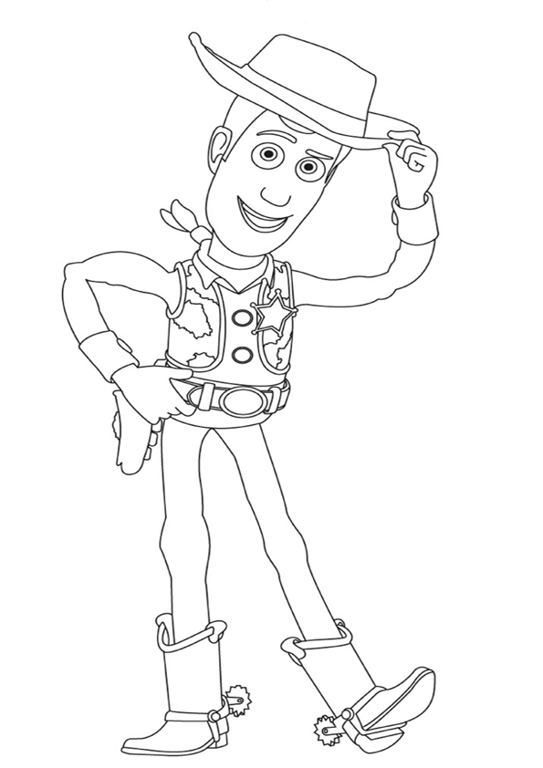 coloring woody story toy cartoon disney friends cartoons coloringpagesabc posted