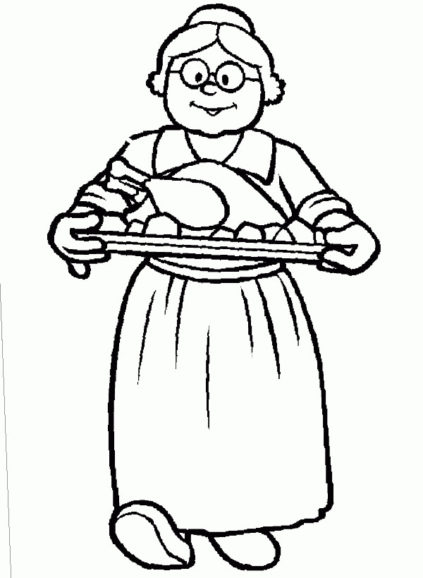 free grandma coloring pages - photo #4