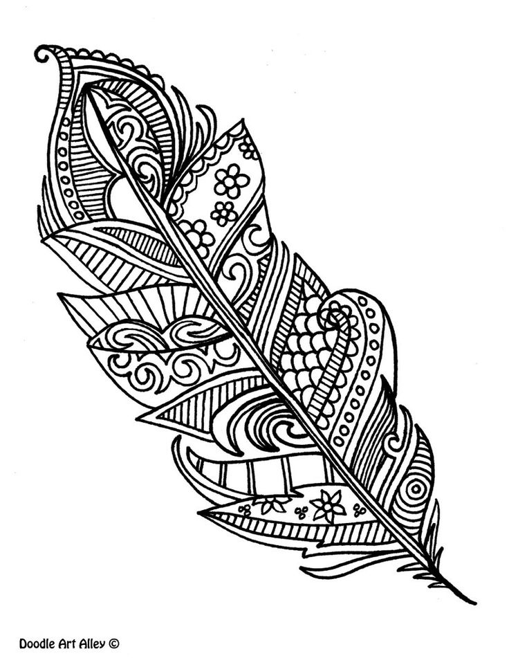 Peacock feathers coloring pages download and print for free