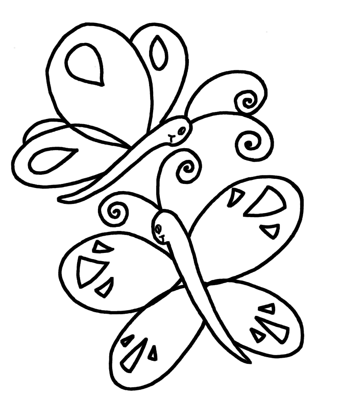 Simple coloring pages to download and print for free