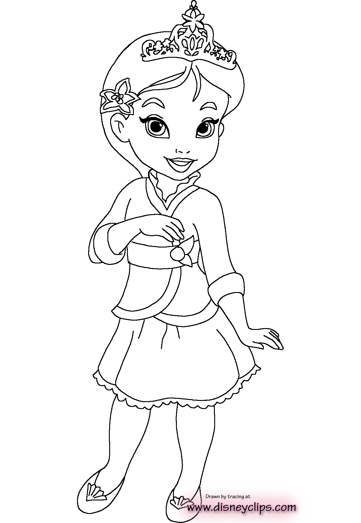 Little princess coloring pages download and print for free