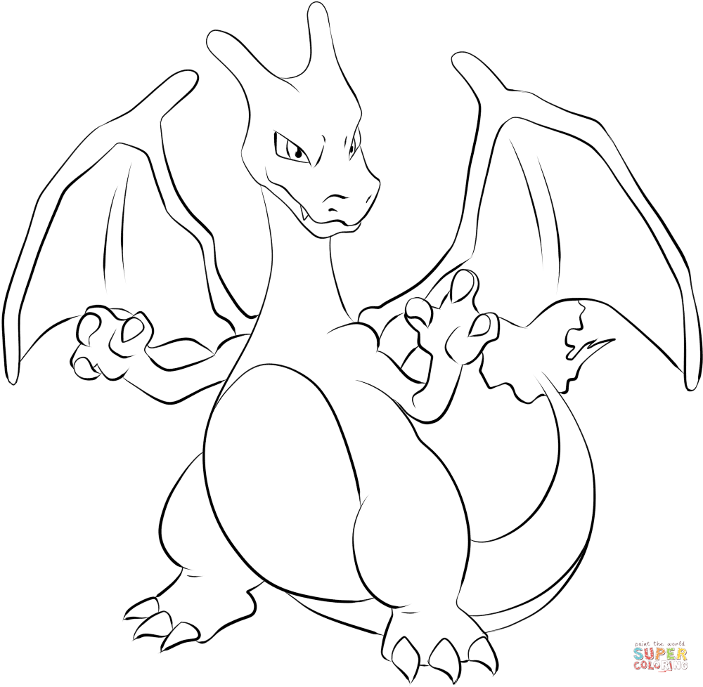 Charizard coloring pages to download and print for free