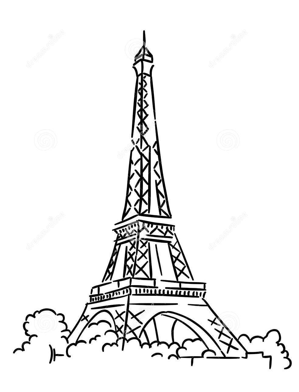 Paris eiffel tower coloring pages download and print for free