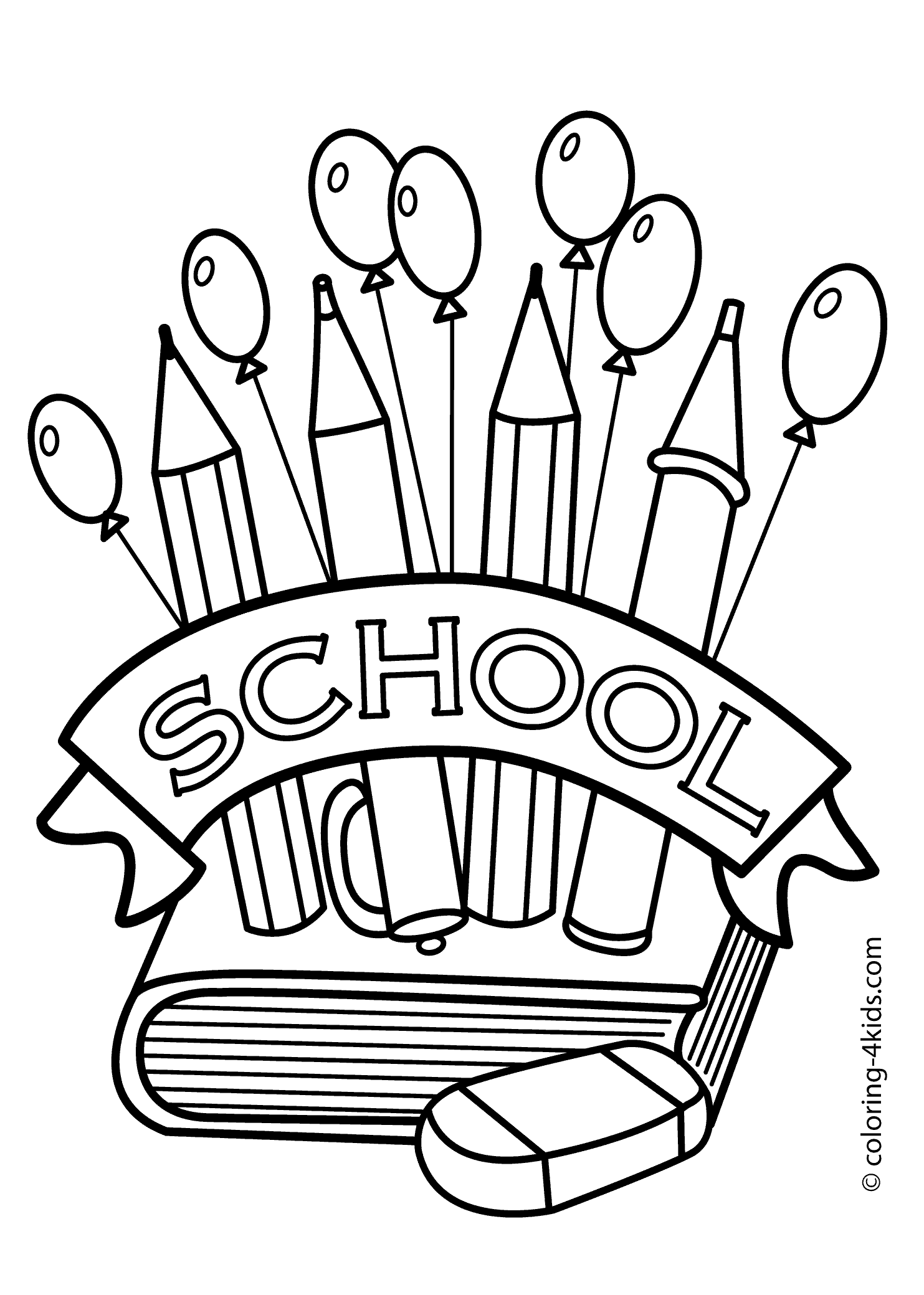 School coloring pages to download and print for free