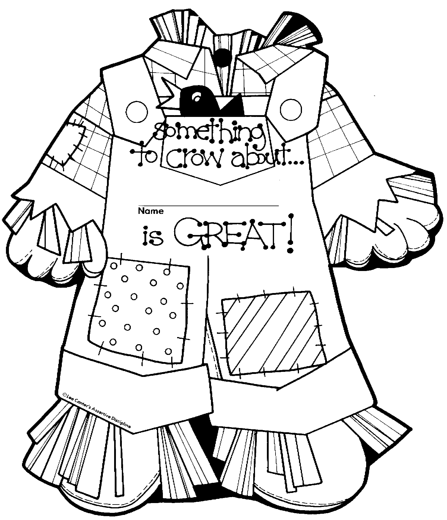 Scarecrow coloring pages to download and print for free