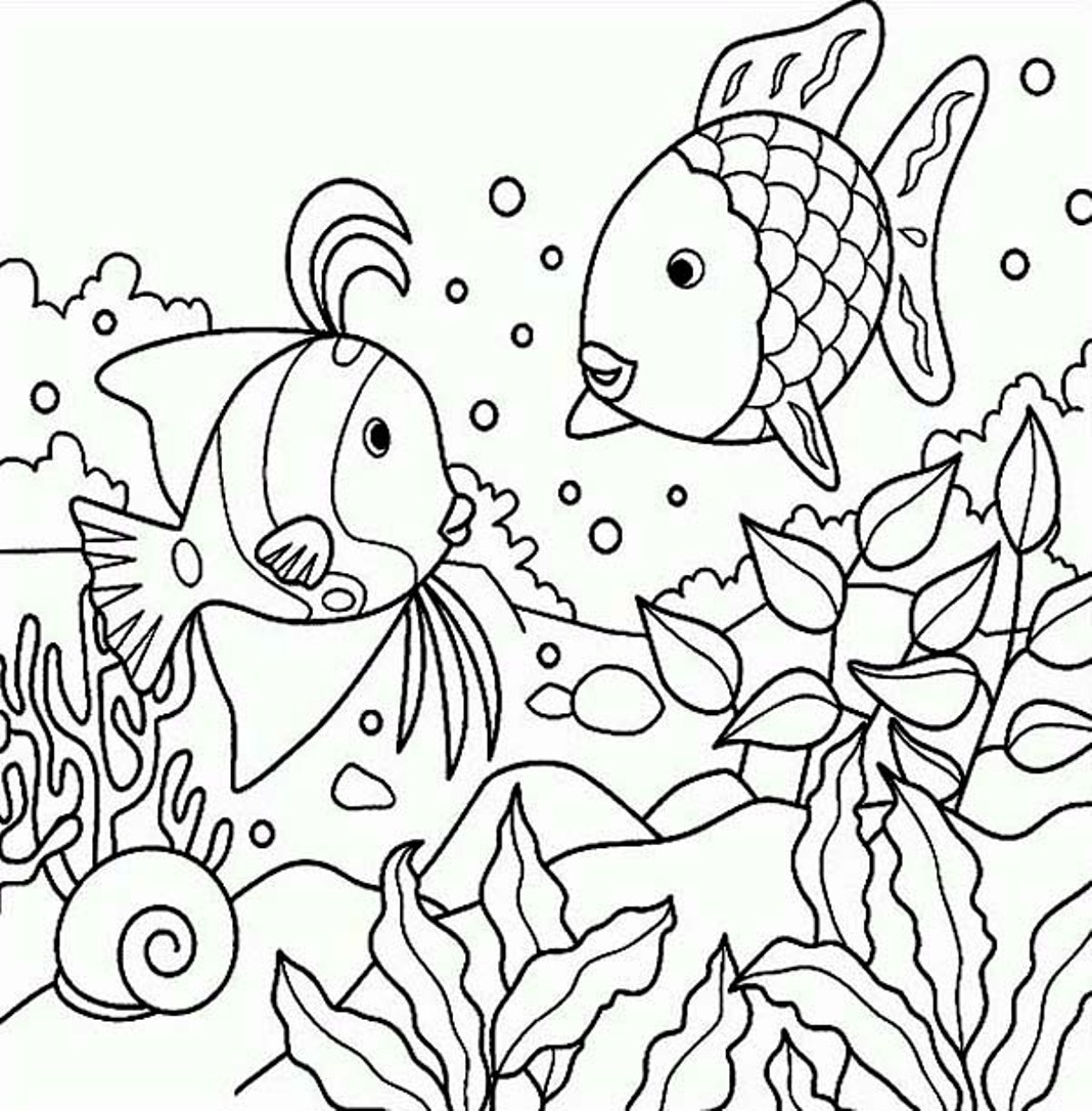 628 Unicorn Sea Life Coloring Pages for Adult