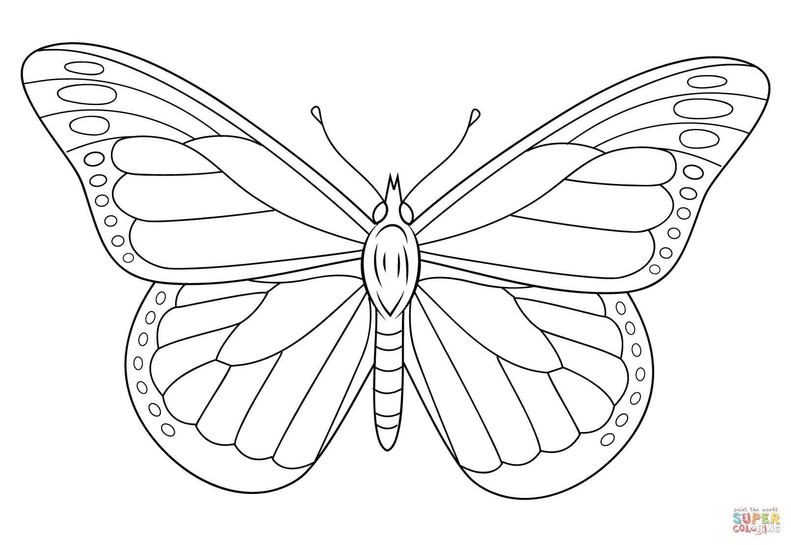 Monarch butterfly coloring pages download and print for free