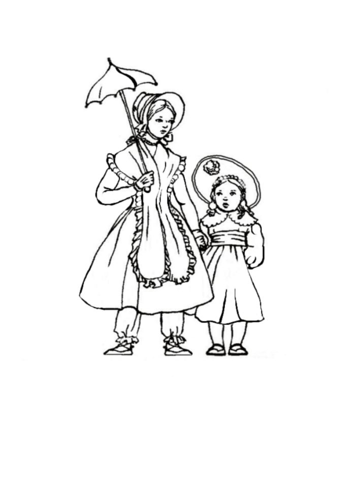 Victorian woman coloring pages download and print for free