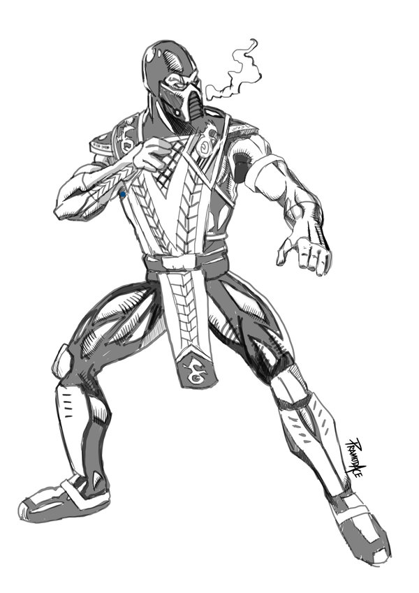 Sub zero coloring pages download and print for free