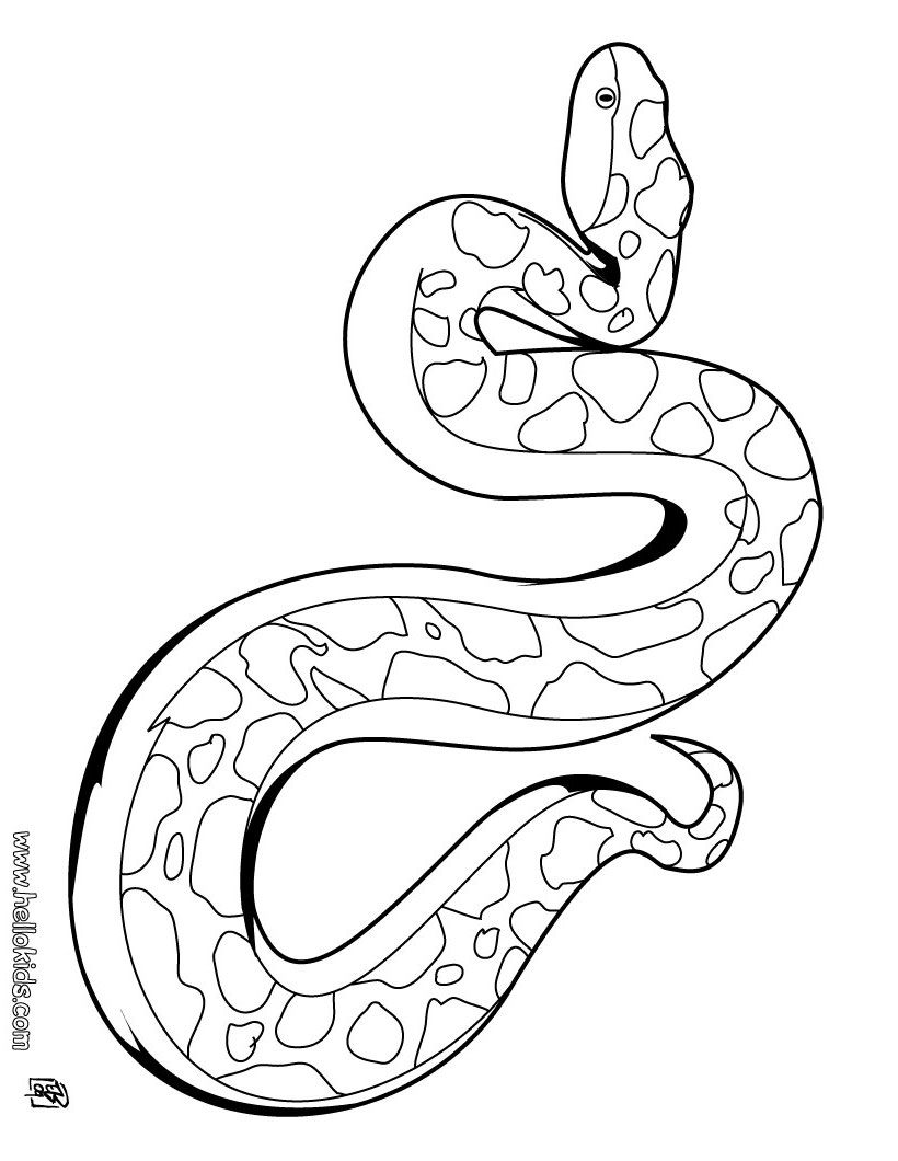 King cobra snake coloring pages download and print for free