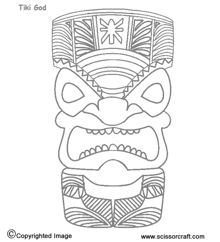 coloring pages tiki - photo #21