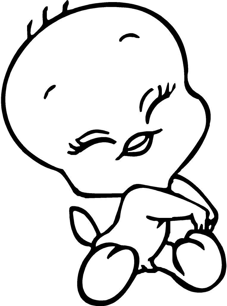Cute tweety bird coloring pages download and print for free