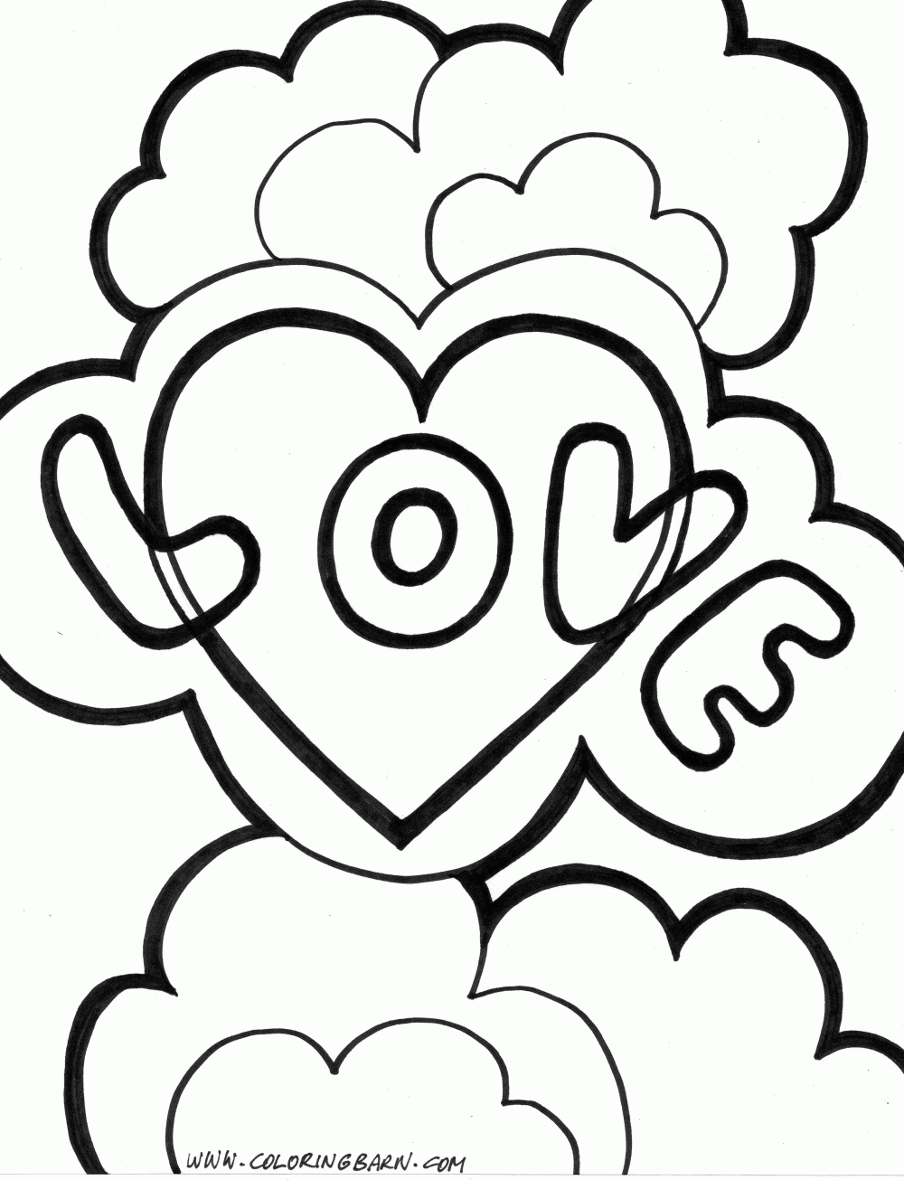 Love coloring pages to download and print for free