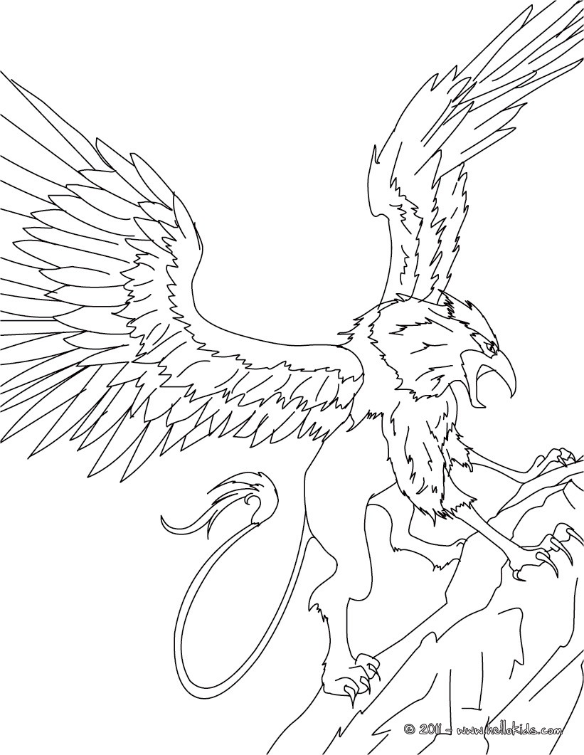 Mythological creatures coloring pages download and print for free