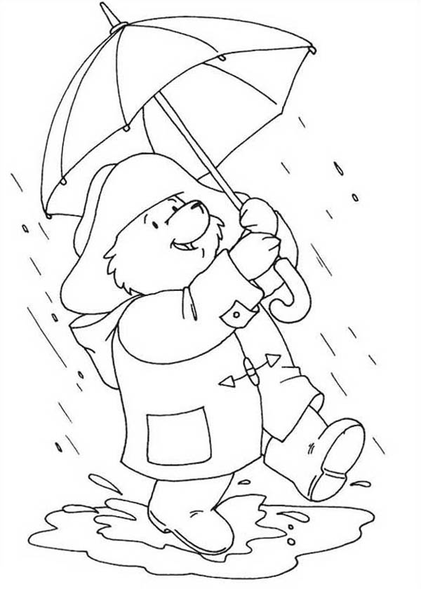 Rainy day coloring pages to download and print for free