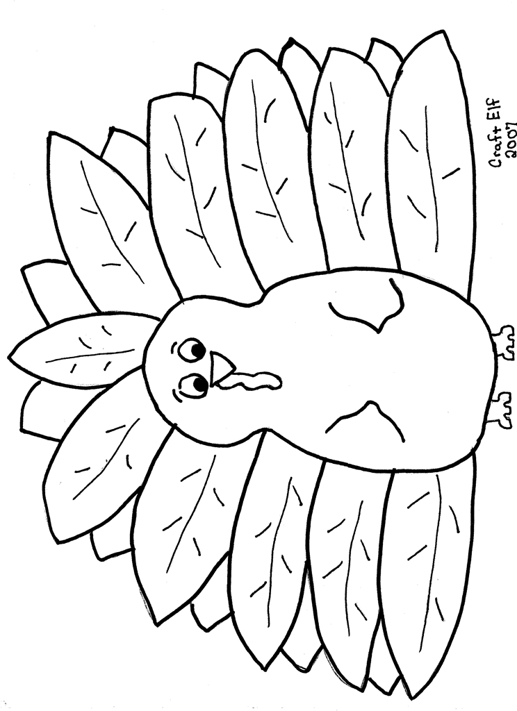 Turkey coloring pages to download and print for free