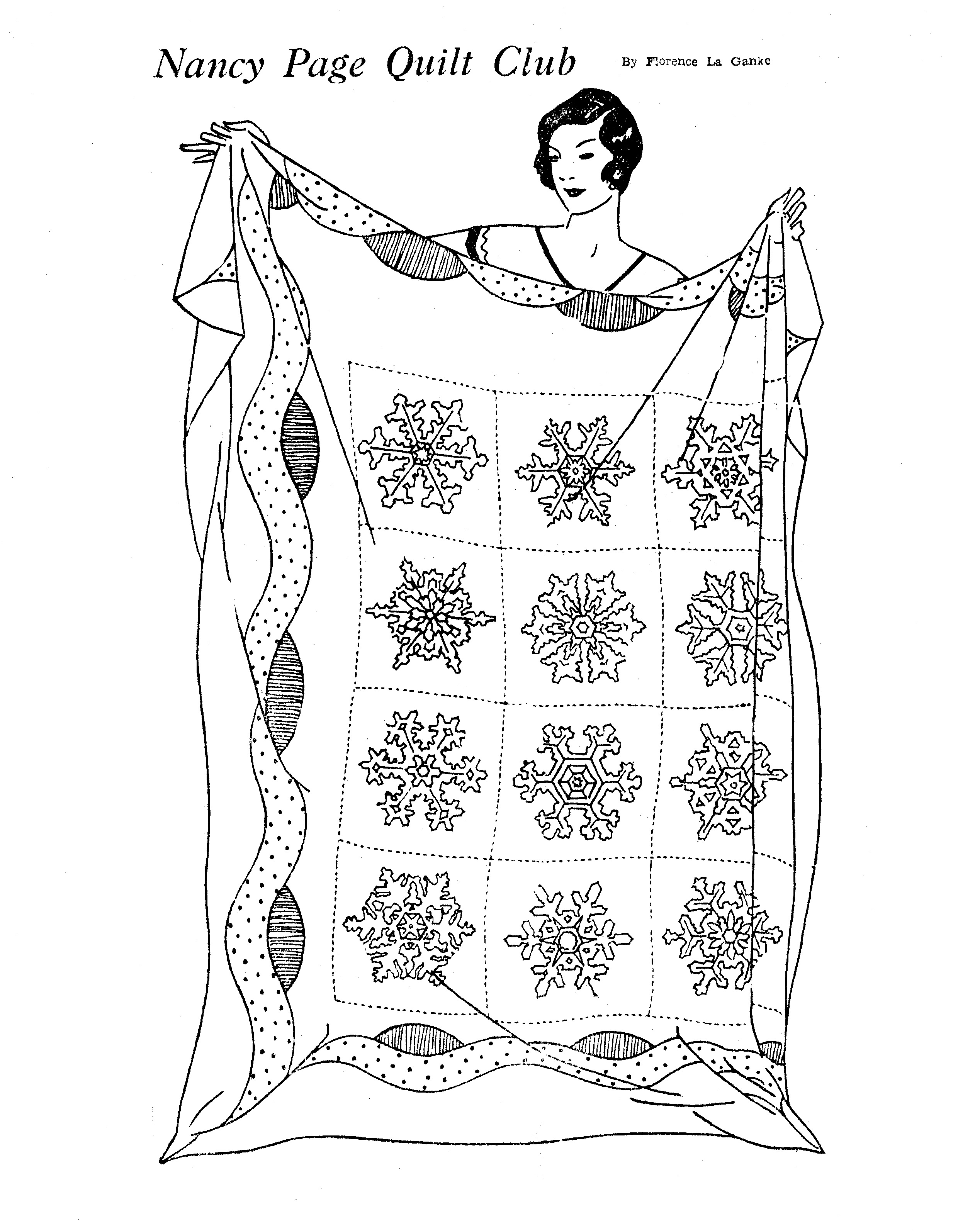 quilt coloring pages free - photo #38