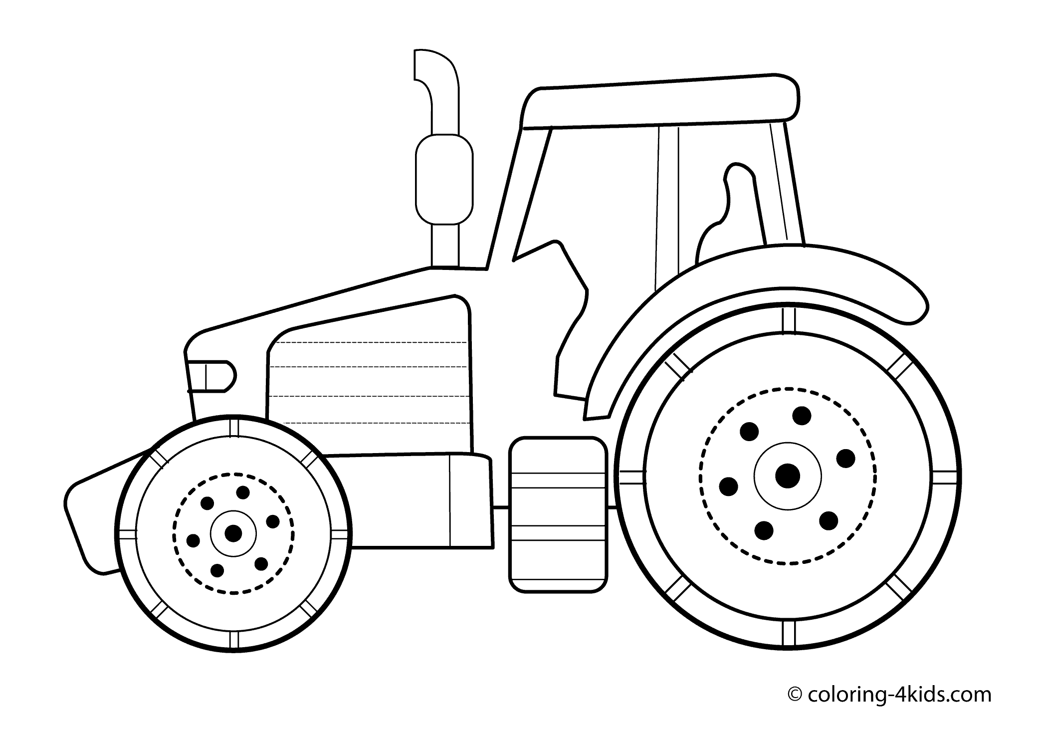 Tractor coloring pages to download and print for free