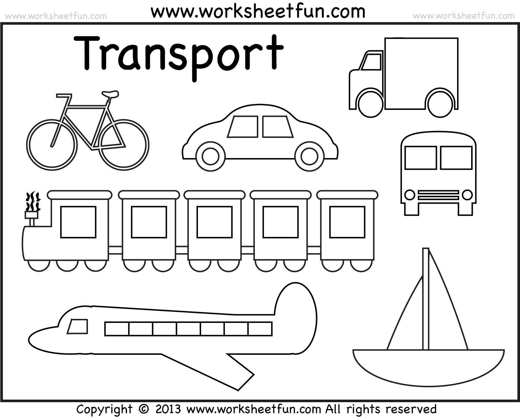 Water transport coloring pages download and print for free