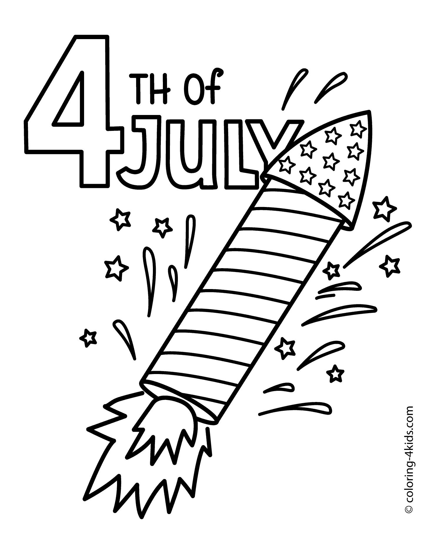 Independence day coloring pages