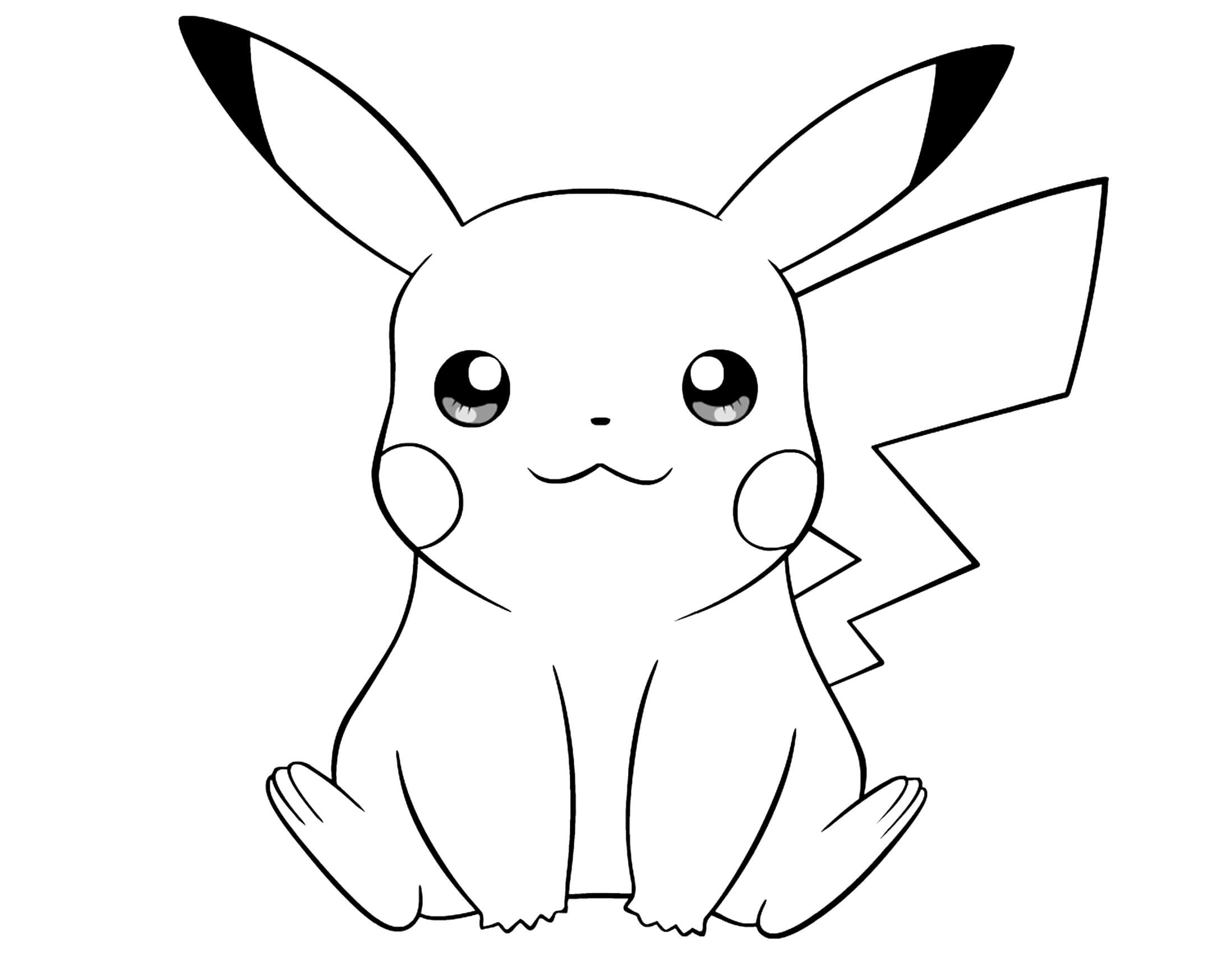 Pikachu Coloring Pages To Download And Print For Free