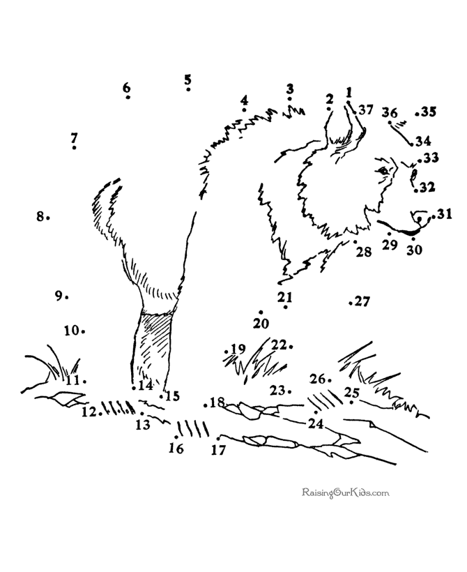 Dot to dot coloring pages to download and print for free