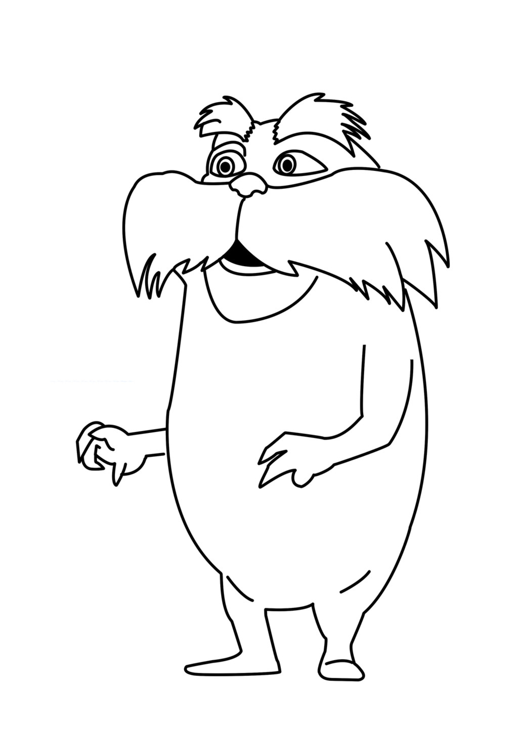 Lorax coloring pages to download and print for free