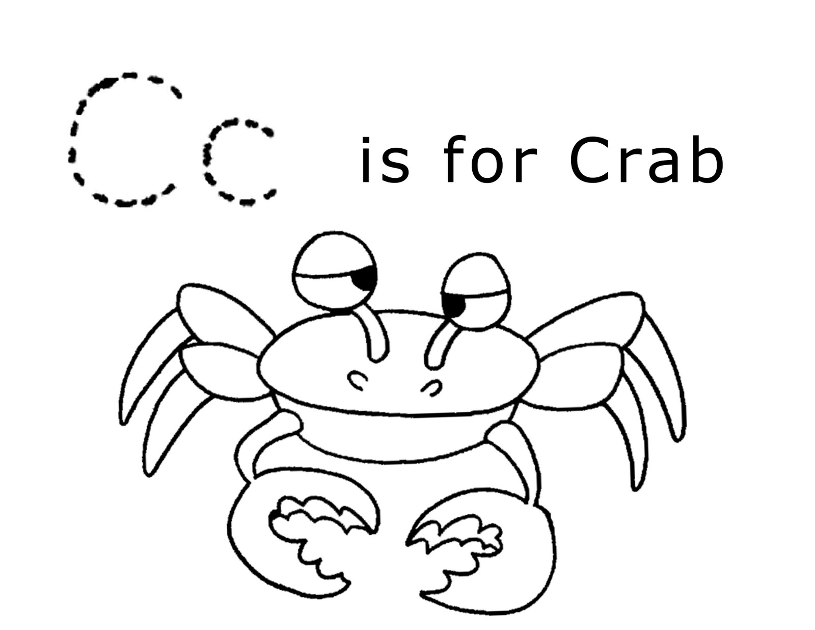 Letter c coloring pages to download and print for free