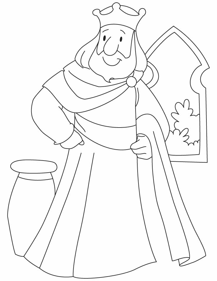 King coloring pages to download and print for free