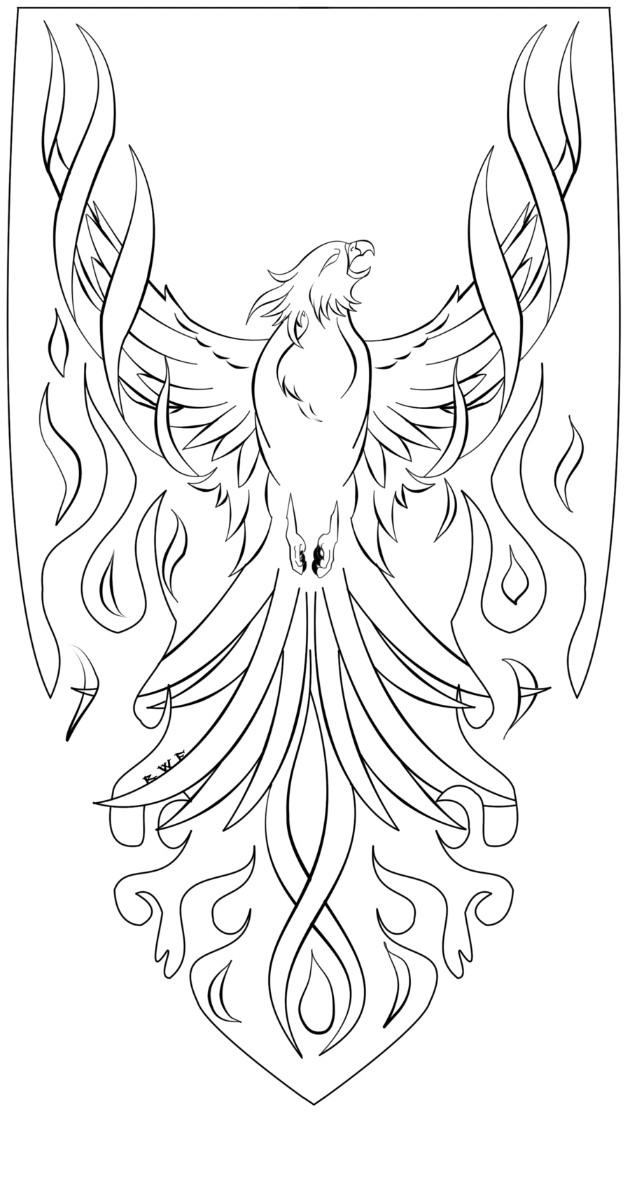 Phoenix coloring pages to download and print for free