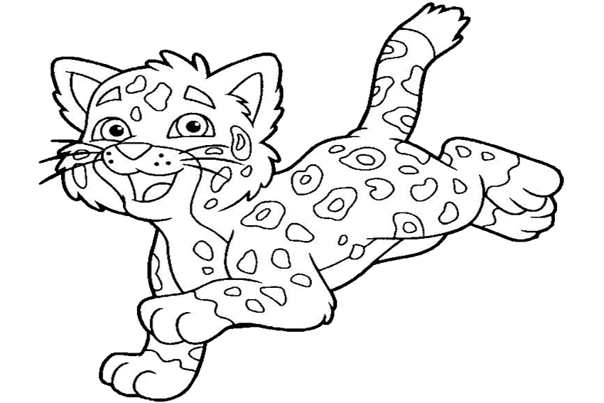 Jaguar coloring pages to download and print for free