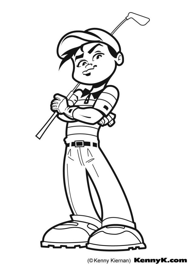 Golf coloring pages to download and print for free