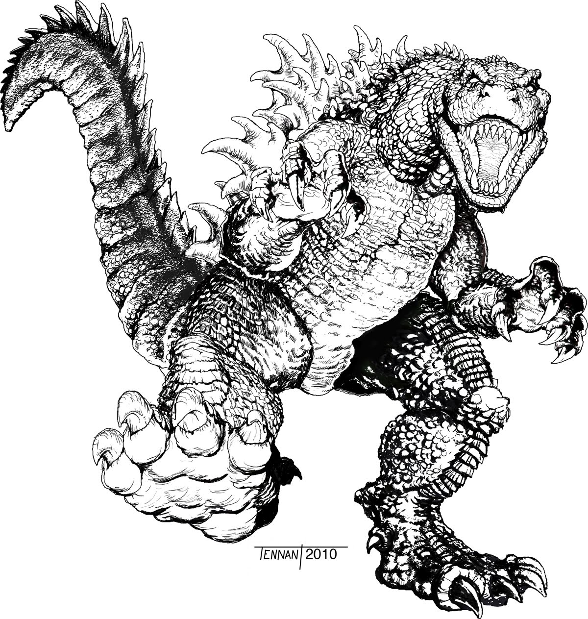 More Free Godzilla Coloring Pages