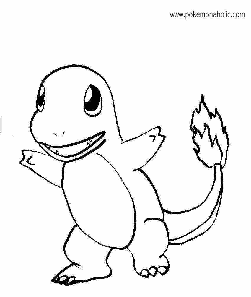 Charmander coloring pages to download and print for free