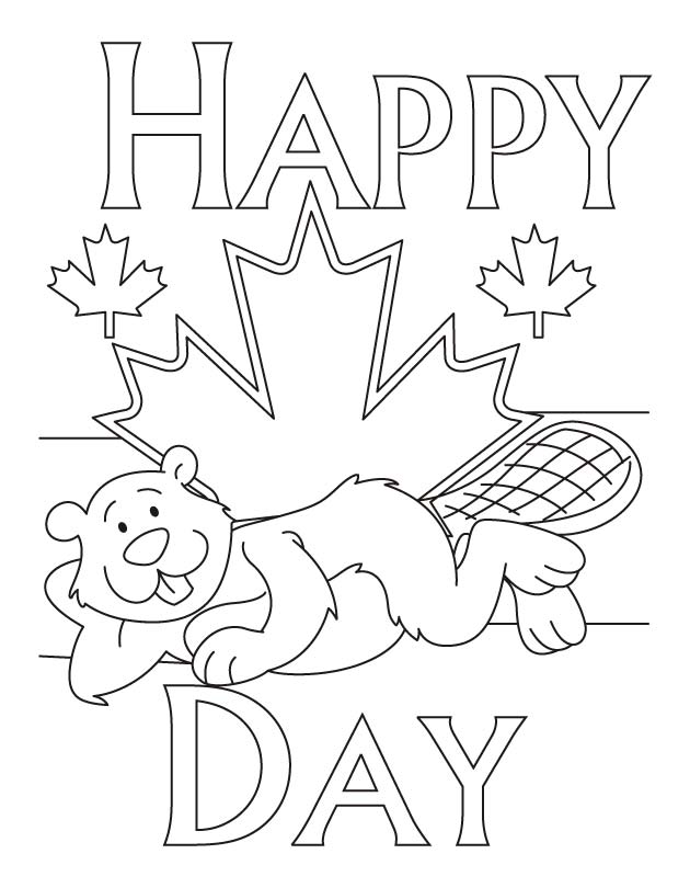 Free Printable Canada Day Colouring Pages