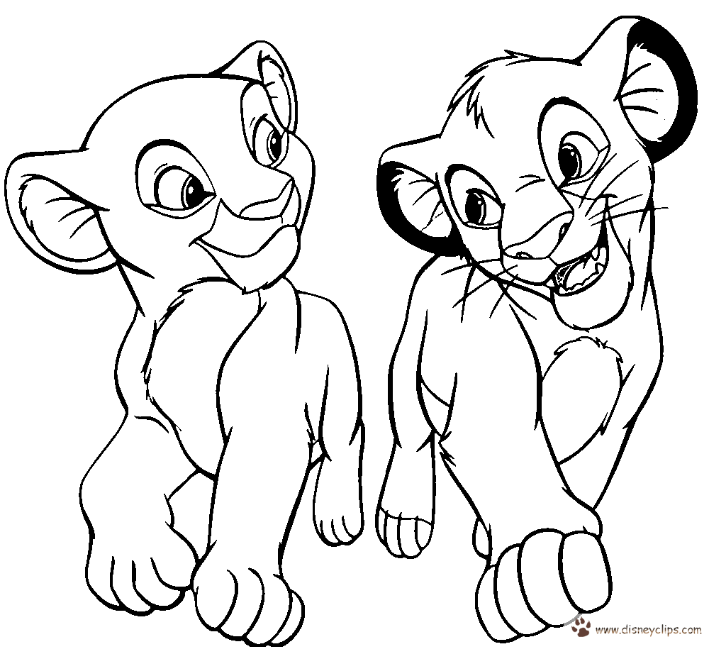 Simba coloring pages to download and print for free