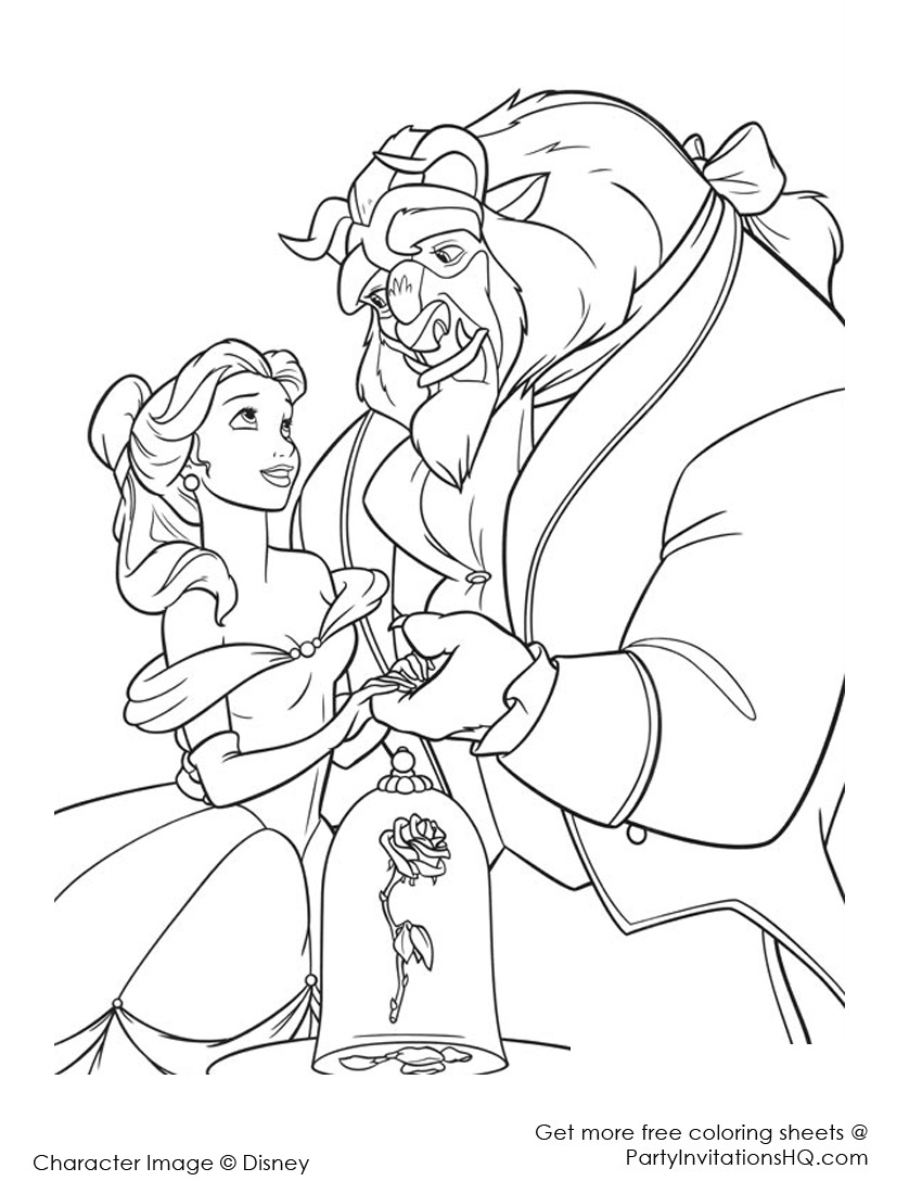 Free Printable Beauty And The Beast
