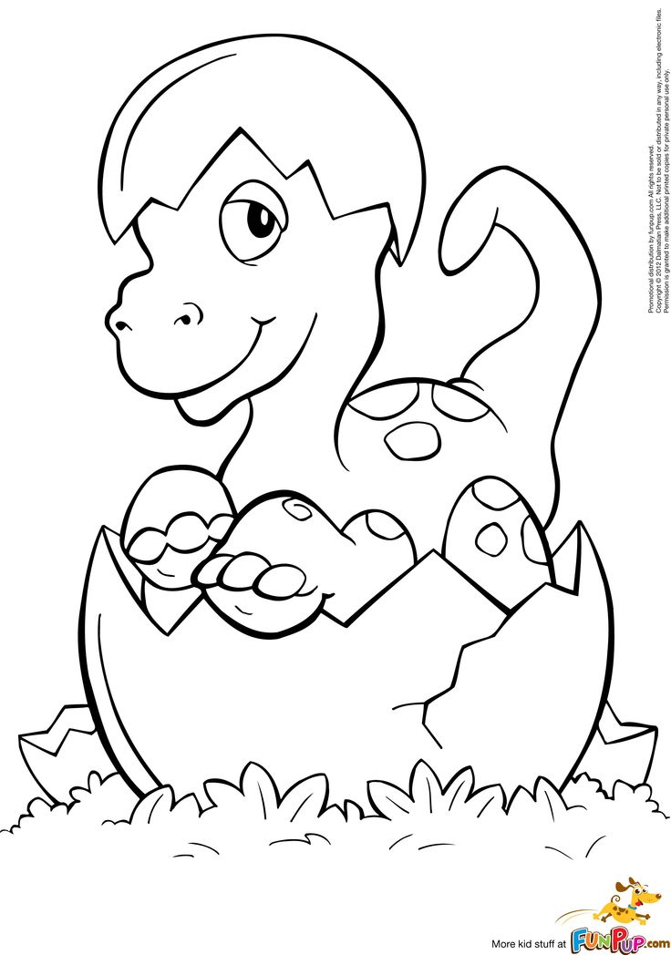dinosaur coloring baby olds