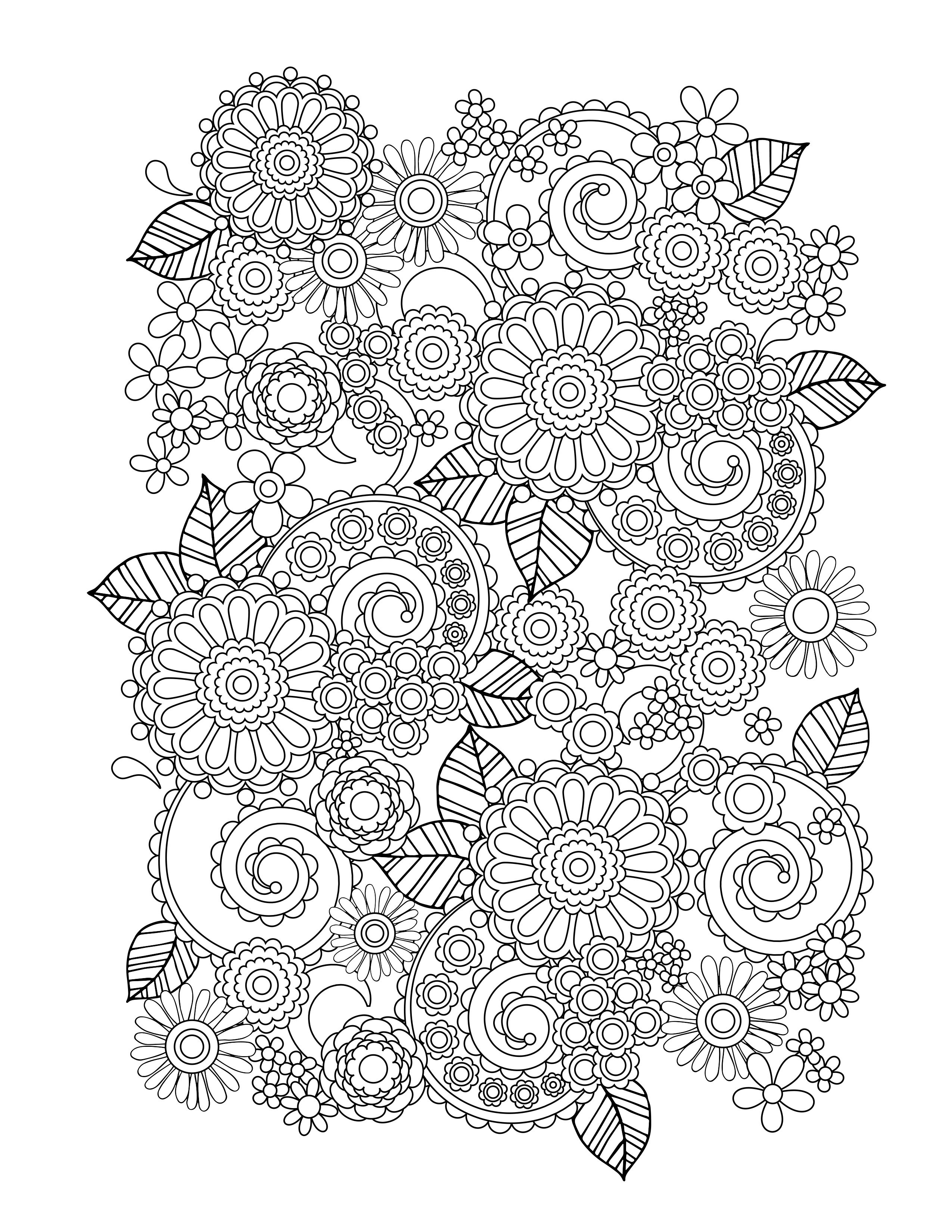 Art therapy coloring pages to download and print for free