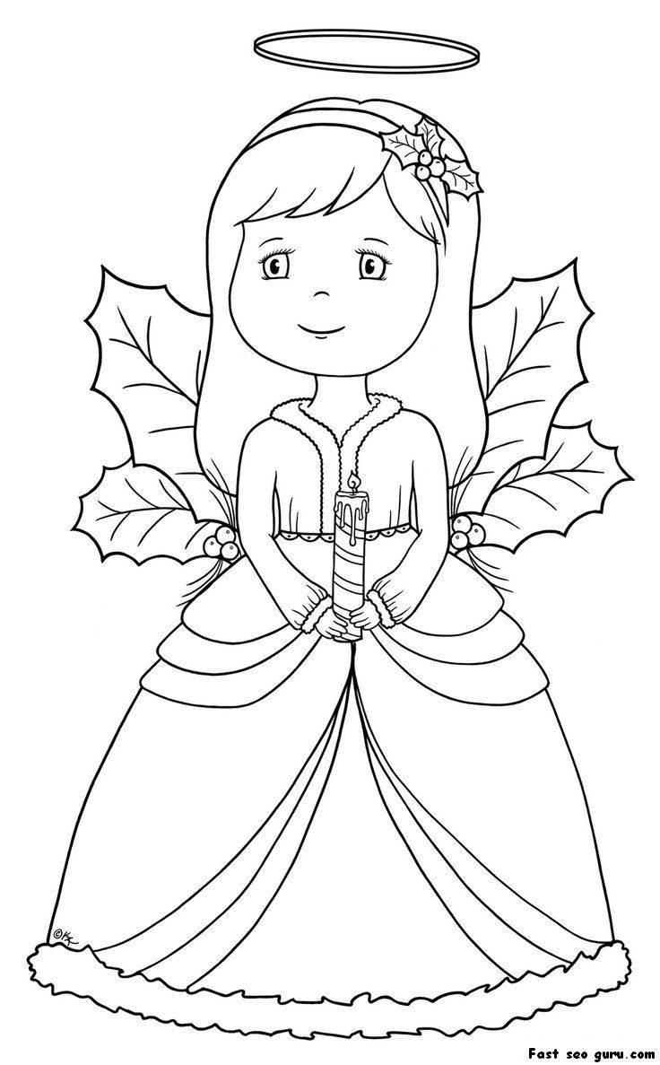 Angel coloring pages to download and print for free