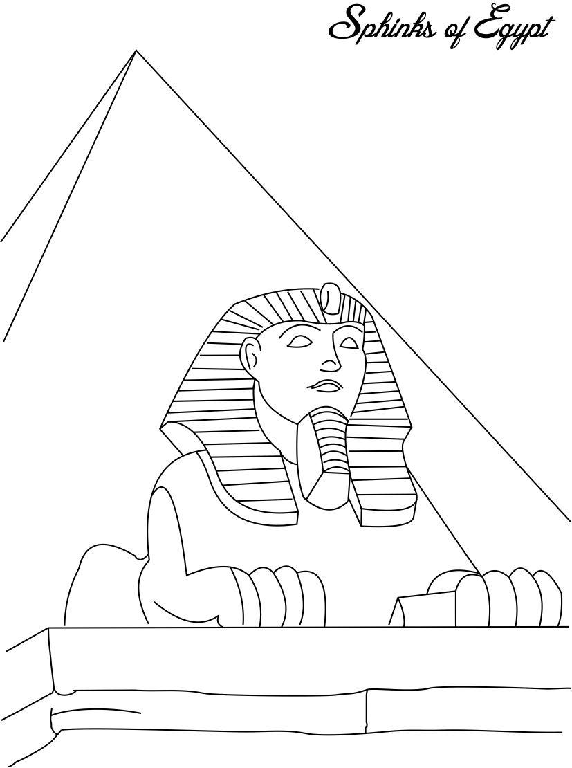 Ancient egypt coloring pages to download and print for free