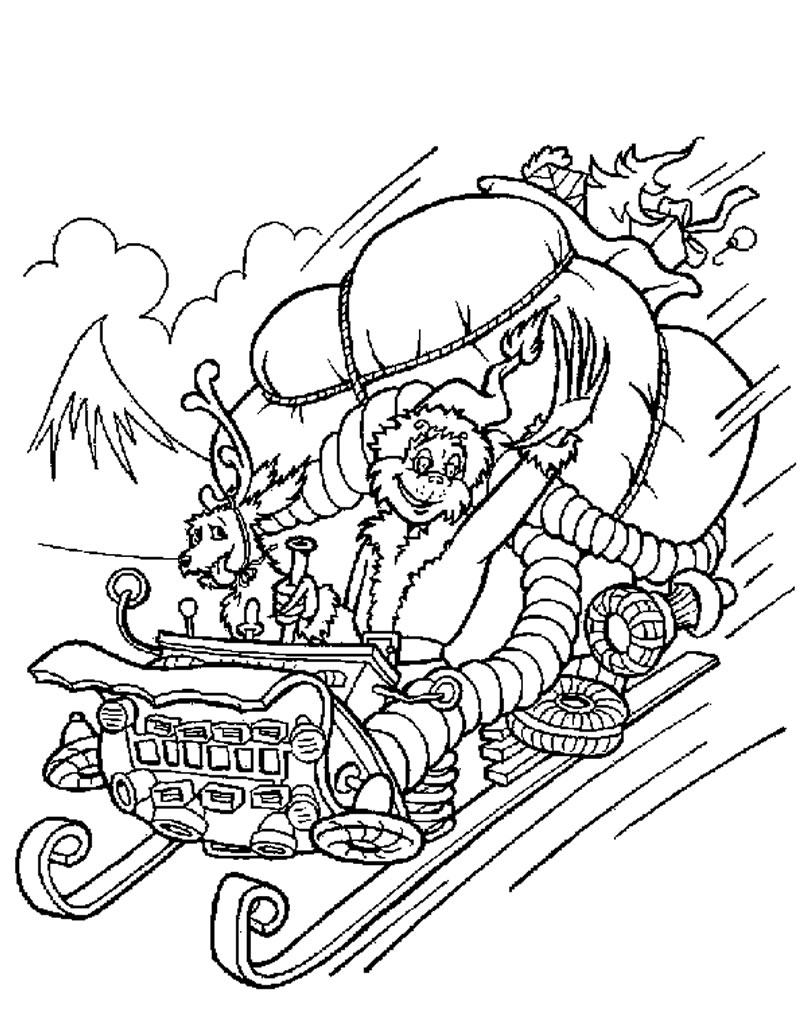 Grinch coloring page