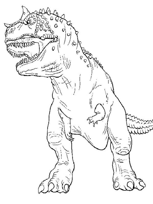 T rex coloring pages to download and print for free