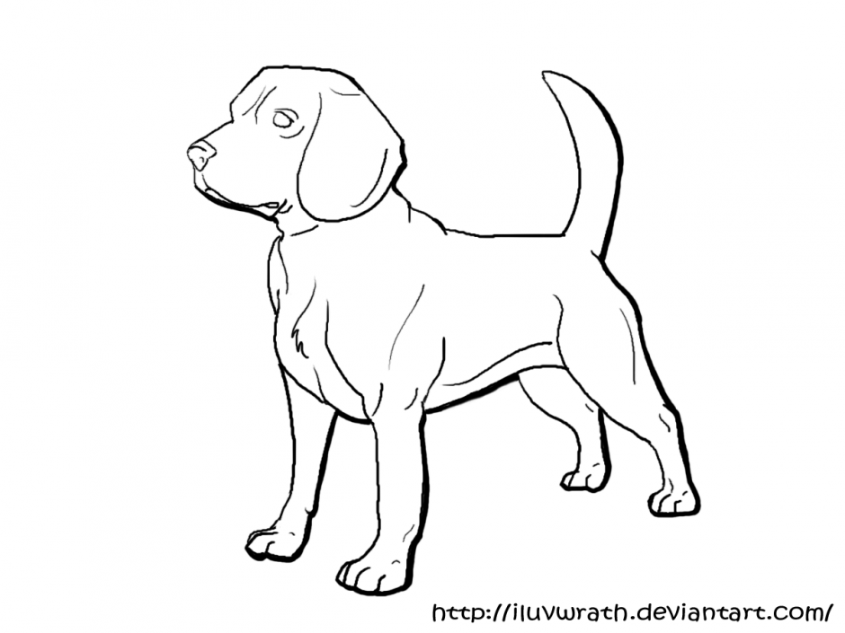 Beagle coloring pages to download and print for free