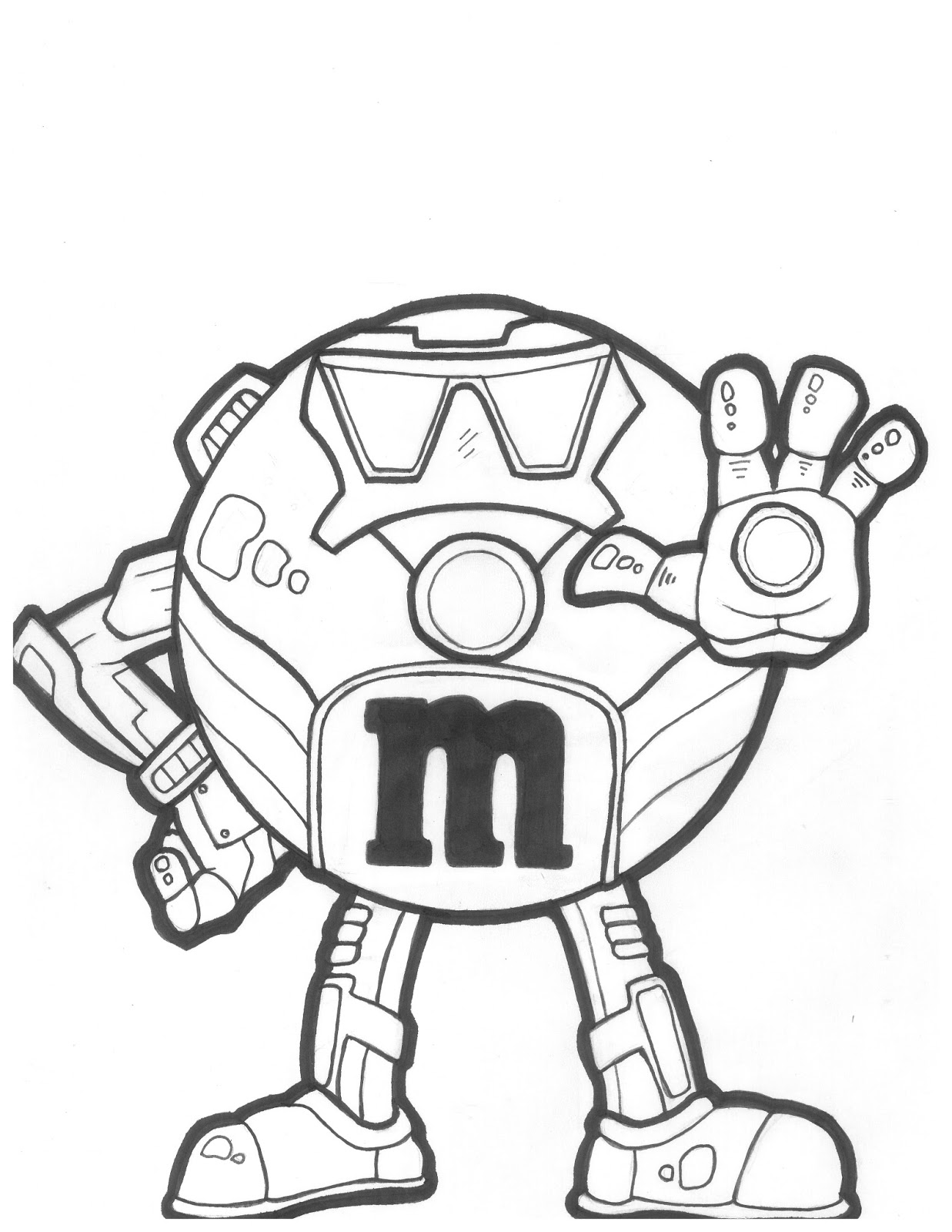 m and m coloring pages for kids - photo #16
