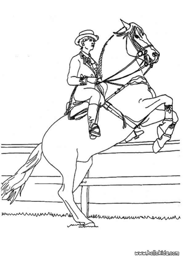 Horse riding coloring pages download and print for free