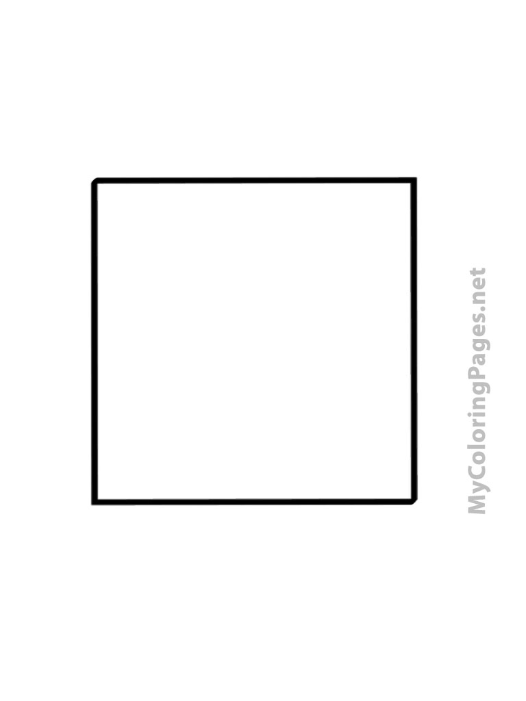 Square coloring pages to download and print for free