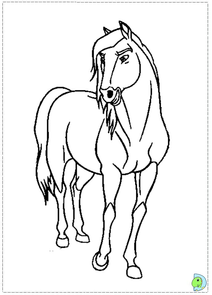 spirit coloring horse stallion cimarron appaloosa rain drawing easy cartoon printable colouring dinokids sheets horses getdrawings colorin clipart wild awareness