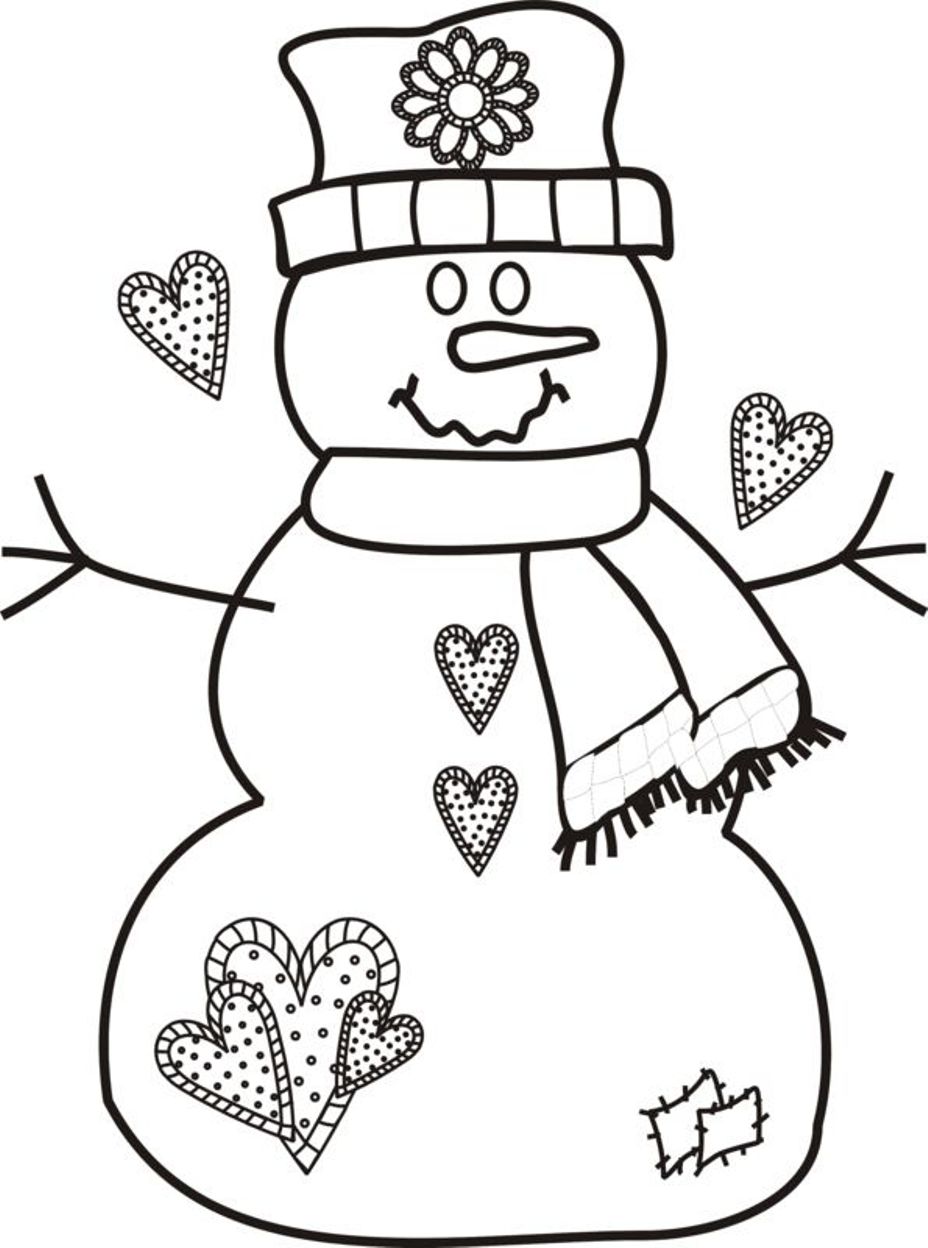 Free Printable Snowman Coloring Pages For Kids - Get This Snowman 