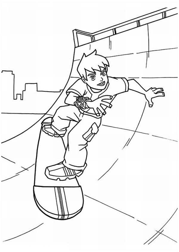Skateboard coloring pages to download and print for free
